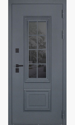 Стальная дверь Арктика с окном (терморазрыв 3к) - фото